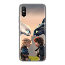 Чехол как приручить дракона на Xiaomi Redmi 9A – Гикавка и Астрид