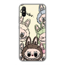 Чехол с Лабубу на Xiaomi Redmi 9A – Коллаж Лабубу