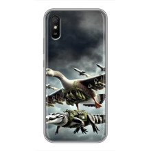 Чехол с мемами тралалело тралала для Xiaomi Redmi 9A – Гусини и крокодило