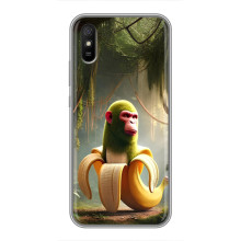 Чехол с мемами тралалело тралала для Xiaomi Redmi 9A – Шимпанзини бананини