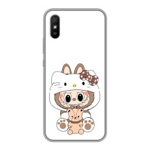 Чехол с принтом Лабубу для Xiaomi Redmi 9A – Белый Лабубу