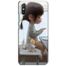 Девчачий Чехол для Xiaomi Redmi 9A (Девочка с игрушкой)