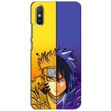 Купить Чехлы на телефон с принтом Anime для Редми 9а (Naruto Vs Sasuke)