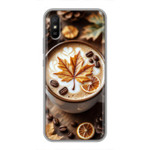 Чехол с уникальным дизайном «Осень с кофе» для Xiaomi Redmi 9A – Пряный кофе