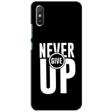 Силиконовый Чехол на Xiaomi Redmi 9A с картинкой Nike – Never Give UP