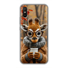 Друкований чохол 'Звірята з кавою' для Xiaomi Redmi 9A – Жираф з кавою