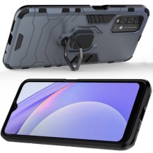 Ударопрочный чехол Transformer Ring for Magnet для Xiaomi Redmi Note 9 4G / Redmi 9 Power / Redmi 9T – Серый