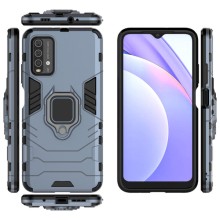Ударопрочный чехол Transformer Ring for Magnet для Xiaomi Redmi Note 9 4G / Redmi 9 Power / Redmi 9T – Серый