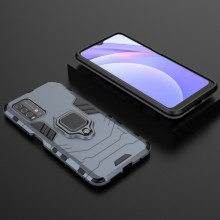 Ударопрочный чехол Transformer Ring for Magnet для Xiaomi Redmi Note 9 4G / Redmi 9 Power / Redmi 9T – Серый