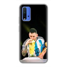 Чехлы для Xiaomi Redmi 9T (Leo чемпион) (AlphaPrint) (Кубок Месси)