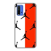 Чехлы для Xiaomi Redmi 9T - с картинкой JORDAN (AlphaPrint) (Лого Джордан)