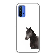 Чехлы с Лошадью дляXiaomi Redmi 9T (VPrint) (Чорний кінь)