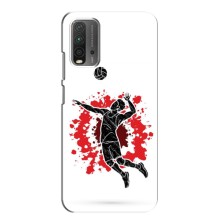 Чехлы с принтом Спортивная тематика для Xiaomi Redmi 9T – Волейболист