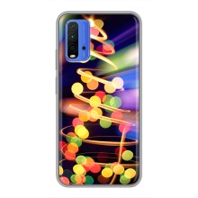 Чохол новорічна ялинка на Xiaomi Redmi 9T (Гірлянди)