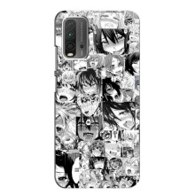 Анимешный чехол для Xiaomi Redmi 9T (Ahegao manga)