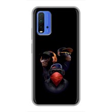 Чохол з Мавпами Xiaomi Redmi 9T - (AlphaPrint) (Три мавпи)