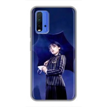 Силиконовый чехол с картинкой для Xiaomi Redmi 9T (Венсдей)