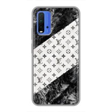 Чехол Стиль Louis Vuitton на Xiaomi Redmi 9T (LV на белом)