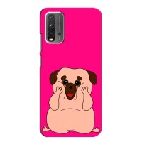 Чехол (ТПУ) Милые собачки для Xiaomi Redmi 9T – Веселый Мопсик