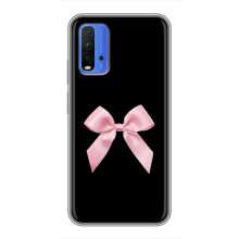 Чехол банты для Xiaomi Redmi 9T – Бант на черном