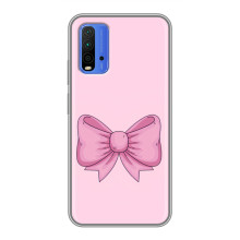 Чехол банты для Xiaomi Redmi 9T – Розовый бантик