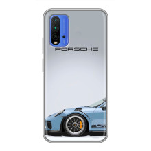 Чохол з авто Порше для Xiaomi Redmi 9T – Блакитний Порше