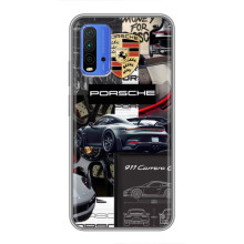 Чохол з авто Порше для Xiaomi Redmi 9T – Колаж Порше
