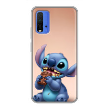 Чехол с рисунком Стич для Xiaomi Redmi 9T – Стич с шоколадом