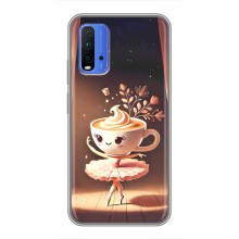 Чехол с мемом Тралалело тралала на Xiaomi Redmi 9T (Балерина капучина)