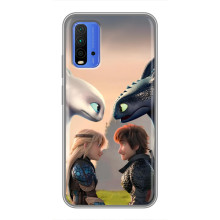 Чехол как приручить дракона на Xiaomi Redmi 9T (Гикавка и Астрид)