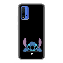 Чехол с принтом Стич на Xiaomi Redmi 9T (Стич на черном)