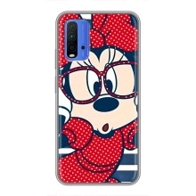 Эксклюзивный чехол для Xiaomi Redmi 9T (AlphaPrint - Мультяшные) (Маус в очках)