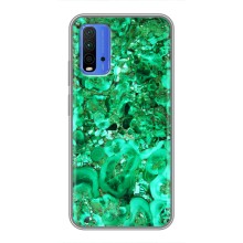 Мраморный чехол на Xiaomi Redmi 9T (VPrint) (Салатный Мрамор)
