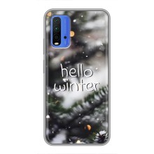 Новогодние, Праздничные Чехлы для Xiaomi Redmi 9T - 2024 год (Hello winter)