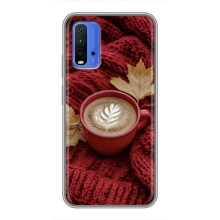 Чохол з унікальним дизайном 'Осінь з кавою' для Xiaomi Redmi 9T – Кава на ковдрі