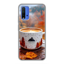 Чохол з унікальним дизайном 'Осінь з кавою' для Xiaomi Redmi 9T – Кава на природі