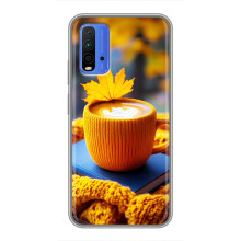 Чохол з унікальним дизайном 'Осінь з кавою' для Xiaomi Redmi 9T – Кава з жовтим