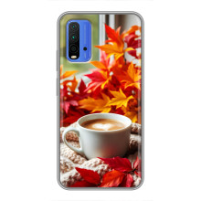 Чохол з унікальним дизайном 'Осінь з кавою' для Xiaomi Redmi 9T