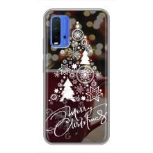 Рождественские Чехлы для Xiaomi Redmi 9T (VPrint) (Елочка узорная)
