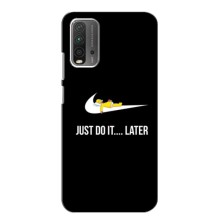 Силиконовый Чехол на Xiaomi Redmi 9T с картинкой Nike – Later