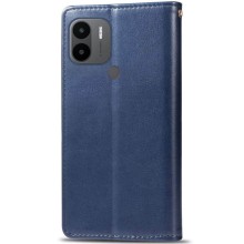 Кожаный чехол книжка GETMAN Gallant (PU) для Xiaomi Redmi A1+ / Poco C50 / A2+ – Синий