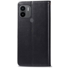 Кожаный чехол книжка GETMAN Gallant (PU) для Xiaomi Redmi A1+ / Poco C50 / A2+ – Черный