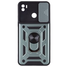 Ударопрочный чехол Camshield Serge Ring для Xiaomi Redmi A1+ / Poco C50 / A2+ – Зеленый