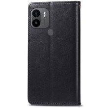 Кожаный чехол-книжка GETMAN Gallant (PU) для Xiaomi Redmi A1+ / Poco C50 / A2+ – Черный