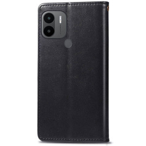 Шкіряний чохол-книжка GETMAN Gallant (PU) для Xiaomi Redmi A1+ / Poco C50 / A2+ – Чорний