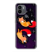 Чехлы с картинкой Лисички для Xiaomi Redmi A1 Plus (VPrint) (Лисички космонавты)