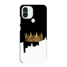 Чехол (Корона на чёрном фоне) для Редми А1 Плюс – Золотая корона