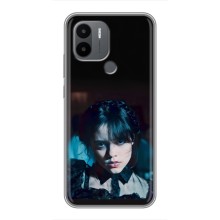 Чехлы Венсдей на Xiaomi Redmi A1 Plus Уэнсдей (AlphaPrint) (взгляд Уэнздей)