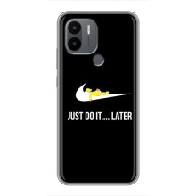 Чехол с логотипом Найк на Xiaomi Redmi A1 Plus (Nike just do it)