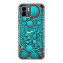 Силиконовый Чехол на Xiaomi Redmi A1 Plus с картинкой Nike (Найк зеленый)